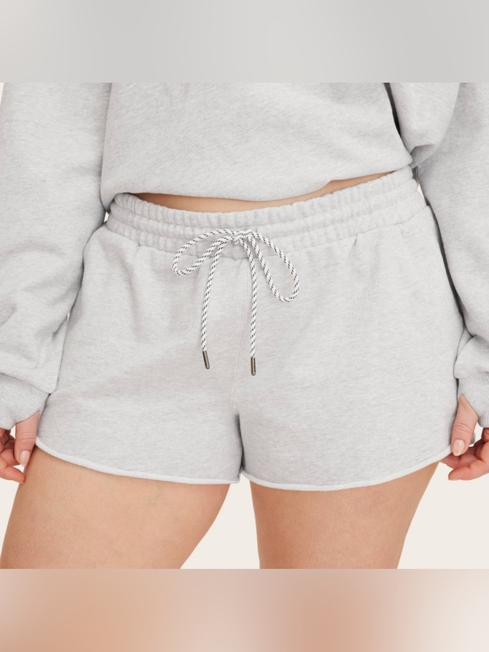 NWT PARKE x Target Mid-Rise Pull-On Sweatshorts Heather Grey